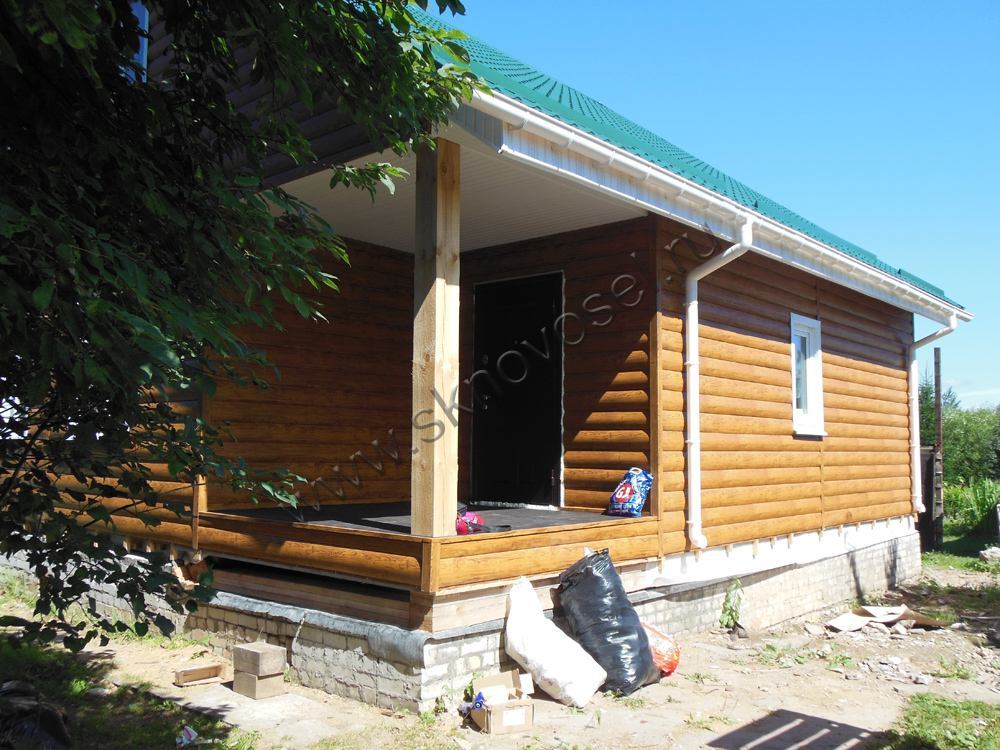 Отделка деревянного дома снаружи – цены и фото | Новосёл